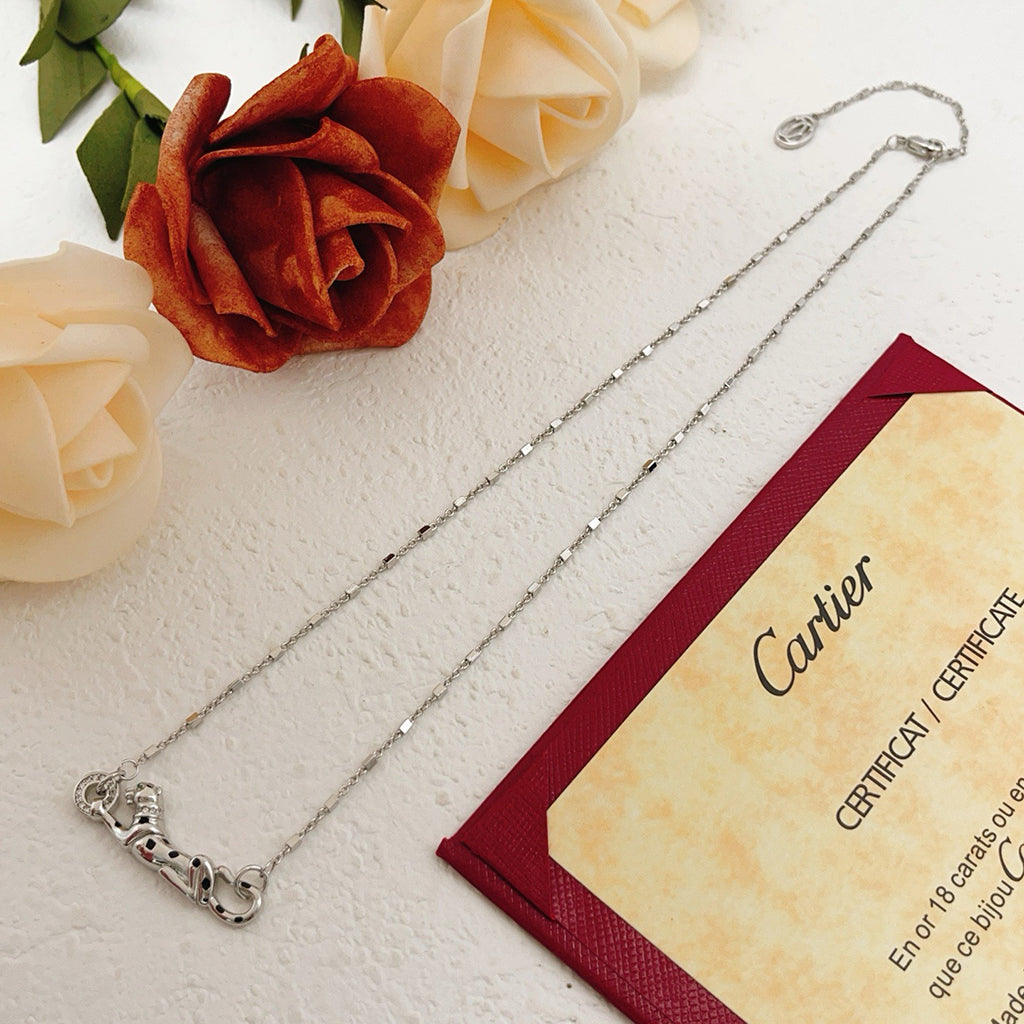 [Love's Uplift]PANTHERE FULL DIAMOND NECKLACE