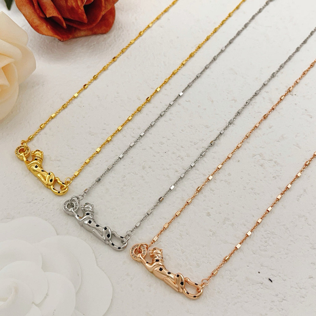 [Love's Uplift]PANTHERE FULL DIAMOND NECKLACE