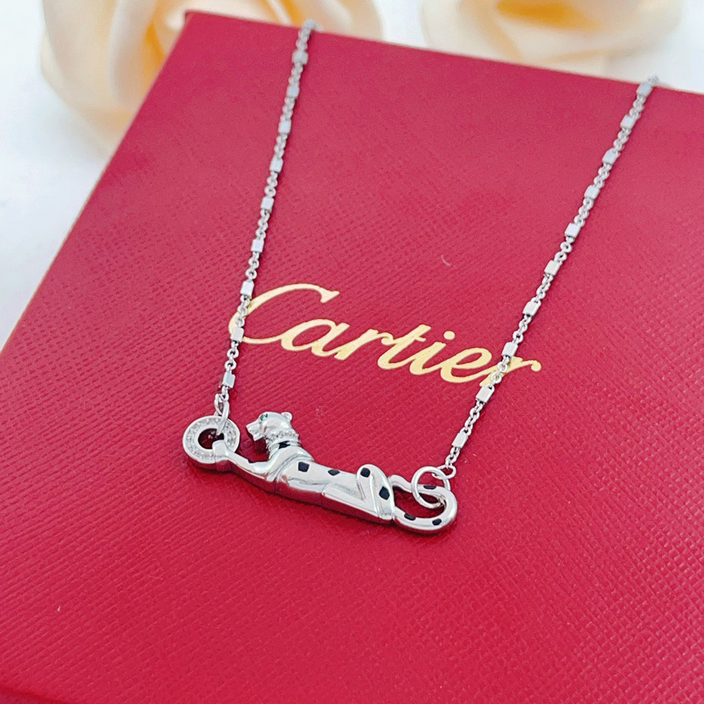 [Love's Uplift]PANTHERE FULL DIAMOND NECKLACE