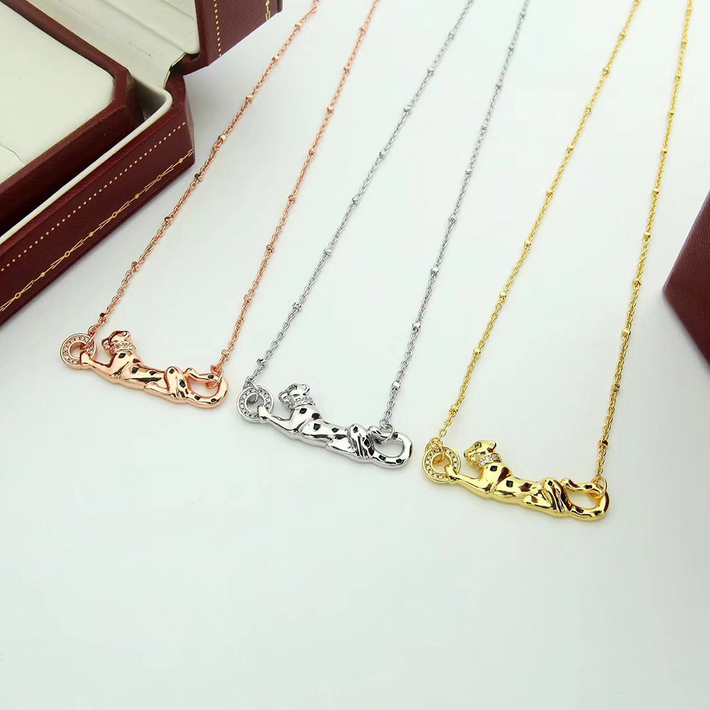 [Love's Uplift]PANTHERE FULL DIAMOND NECKLACE