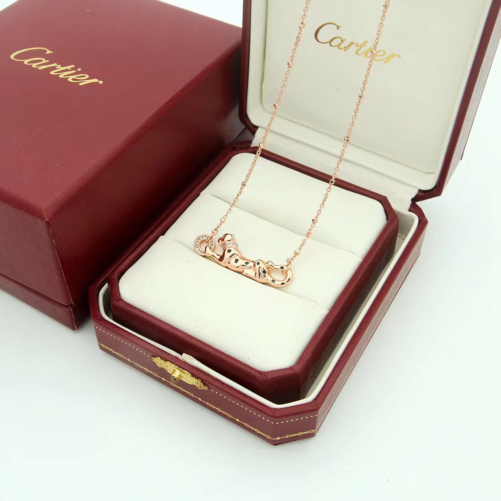 [Love's Uplift]PANTHERE FULL DIAMOND NECKLACE