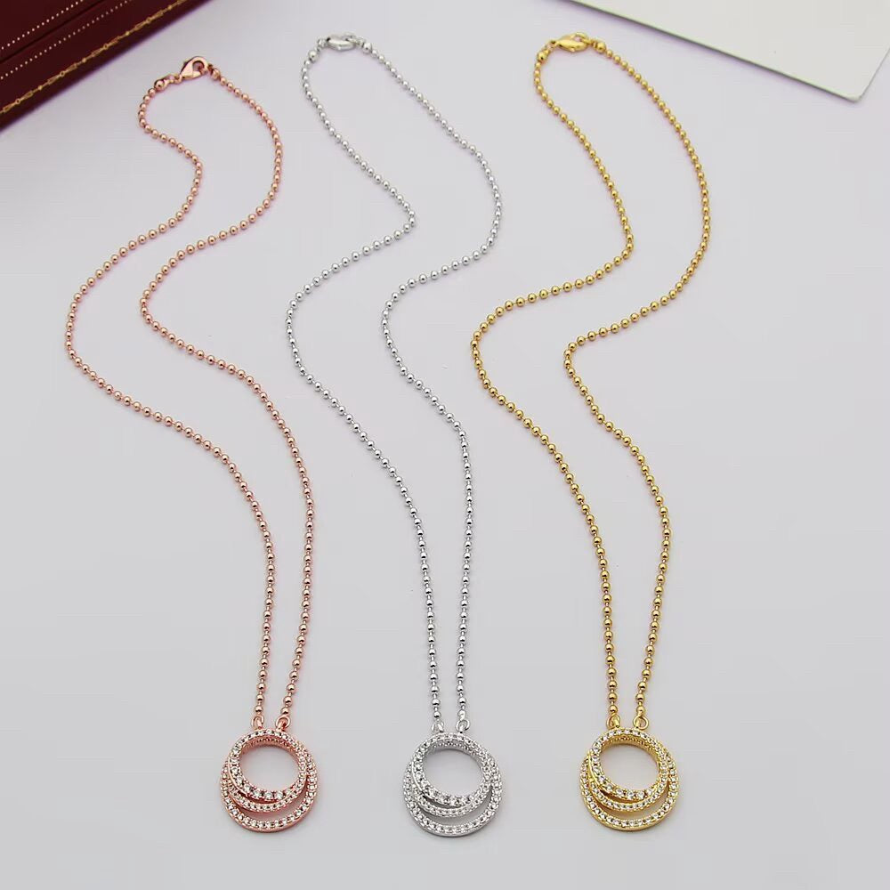 [Love's Uplift]ETINCELLE  FULL DIAMOND NECKLACE