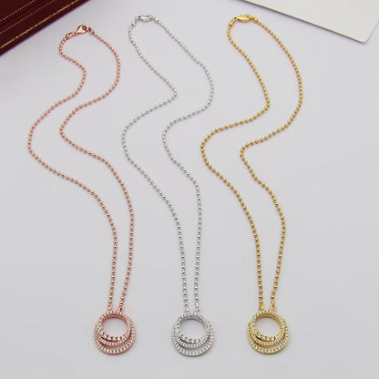 [Love's Uplift]ETINCELLE  FULL DIAMOND NECKLACE