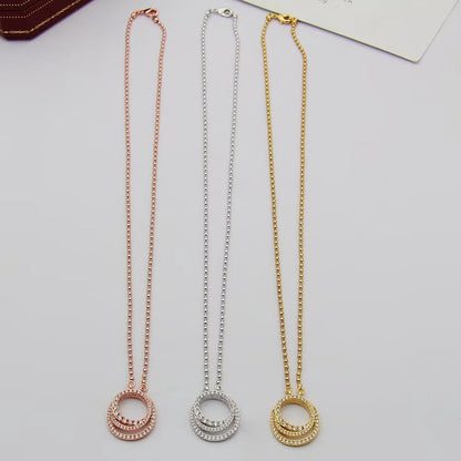 [Love's Uplift]ETINCELLE  FULL DIAMOND NECKLACE