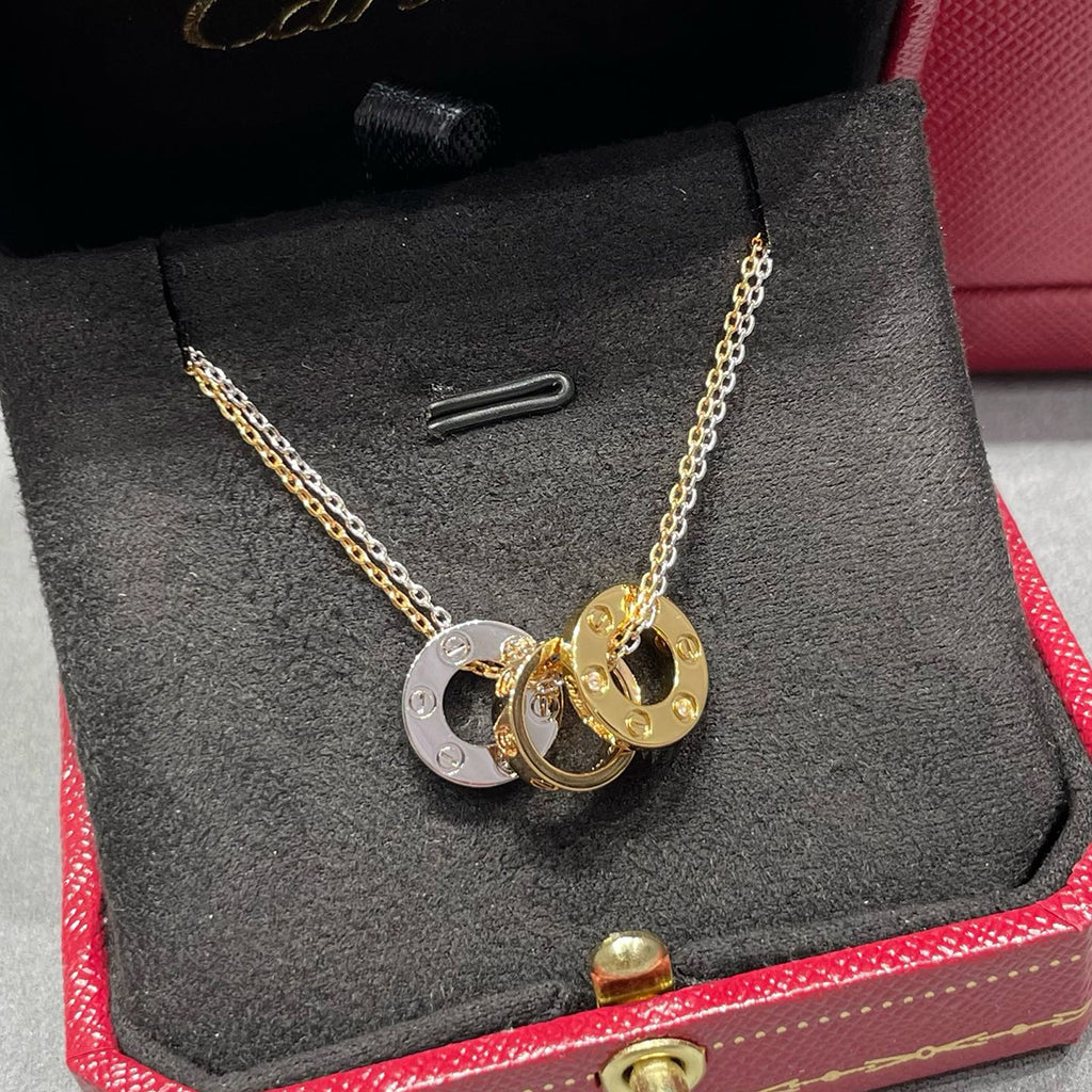 [Love's Uplift]LOVE 6 DIAMOND PENDANT NECKLACE