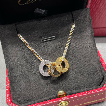 [Love's Uplift]LOVE 6 DIAMOND PENDANT NECKLACE