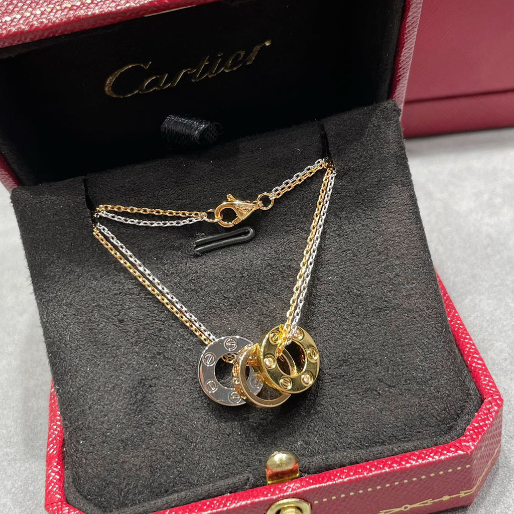 [Love's Uplift]LOVE 6 DIAMOND PENDANT NECKLACE