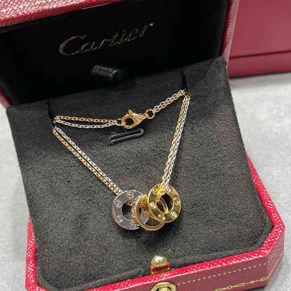 [Love's Uplift]LOVE 6 DIAMOND PENDANT NECKLACE