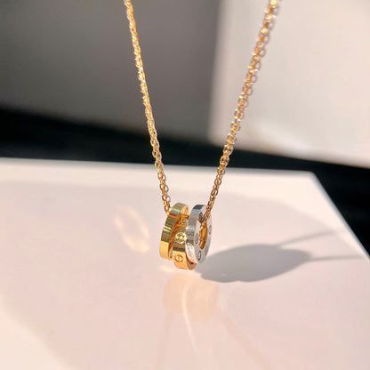 [Love's Uplift]LOVE 6 DIAMOND PENDANT NECKLACE