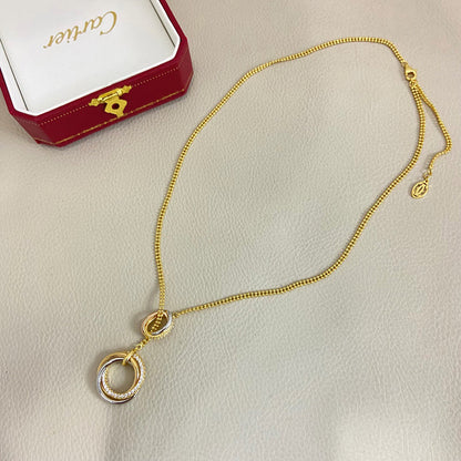 [Love's Uplift]TRINITY DIAMONDS NECKLACE