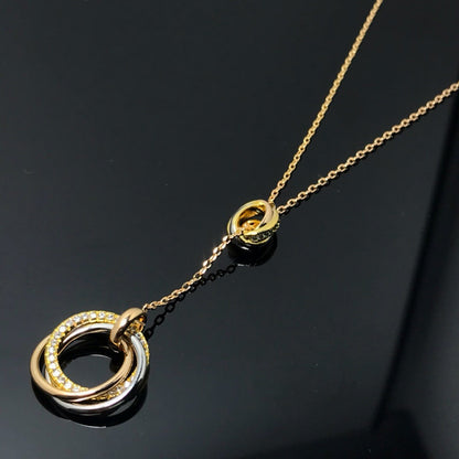 [Love's Uplift]TRINITY DIAMONDS NECKLACE