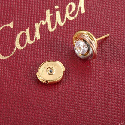 [Love's Uplift]TRINITY STUD DIAMOND EARRINGS
