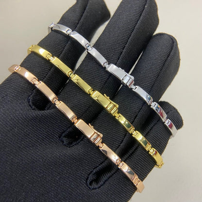 [Love's Uplift]PANTHERE HALF DIAMOND ON CHAIN BRACELET