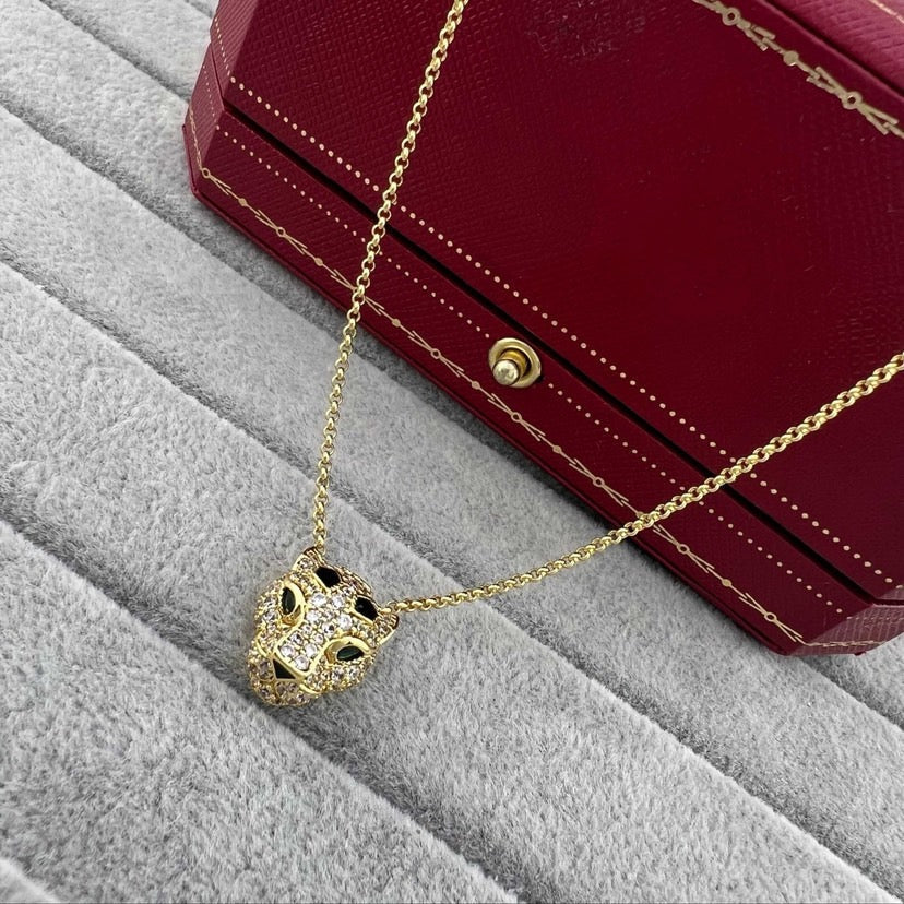 [Love's Uplift]PANTHERE FULL DIAMOND NECKLACE