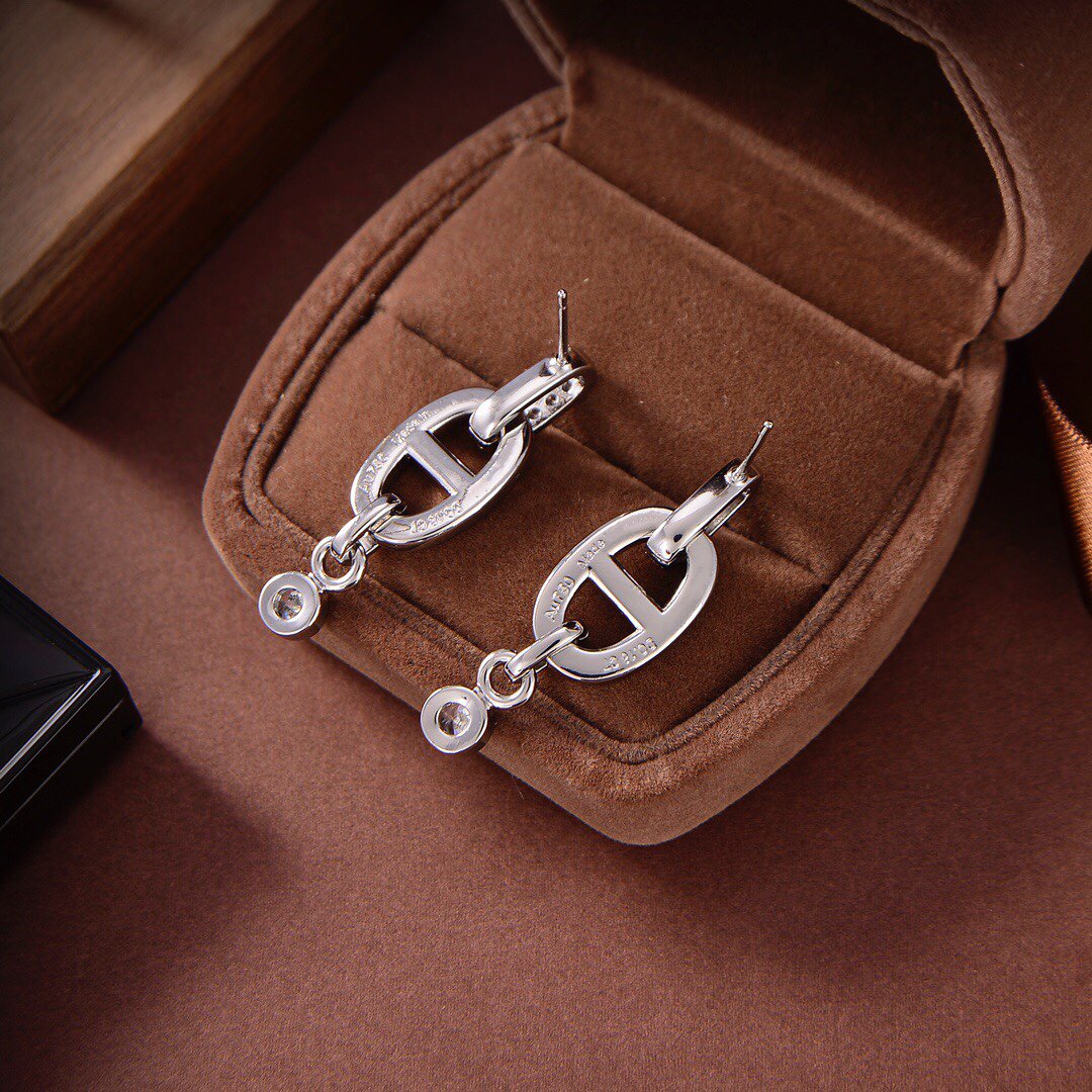 [Love's Uplift]HM CHAINE DIAMOND EARRINGS
