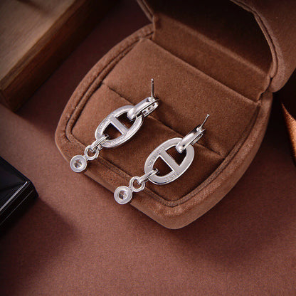 [Love's Uplift]HM CHAINE DIAMOND EARRINGS