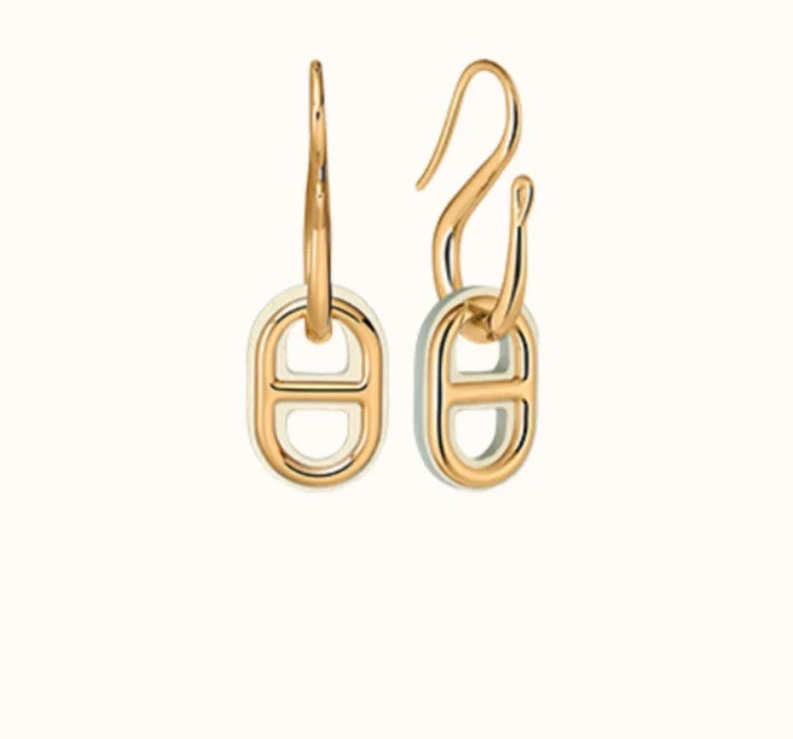 [Love's Uplift]HM O'MAILLON GOLD EARRINGS