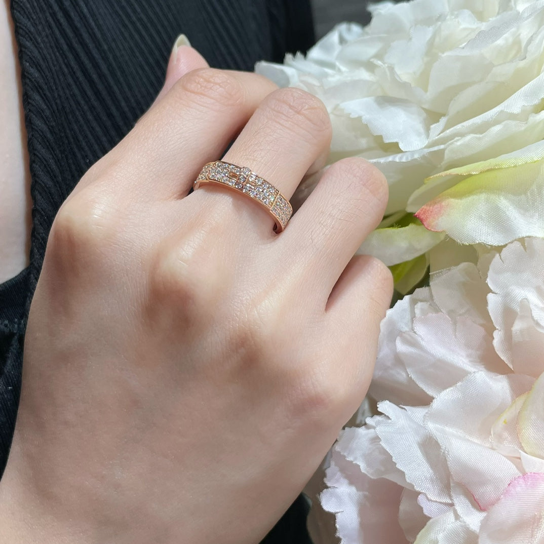 [Love's Uplift]KELLY PINK GOLD DIAMOND RING