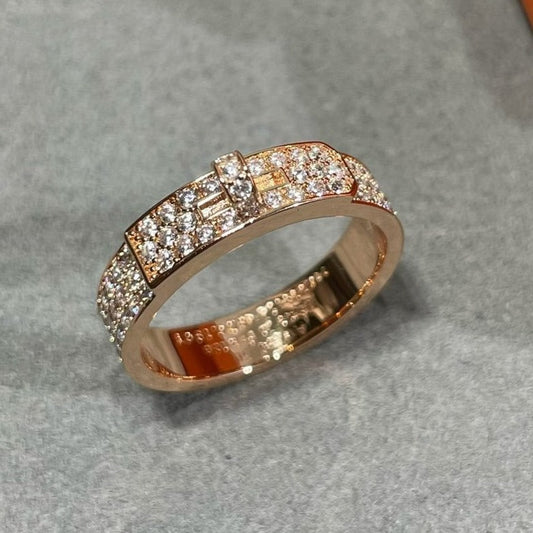 [Love's Uplift]KELLY PINK GOLD DIAMOND RING