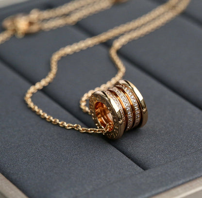 [Love's Uplift]ZERO 1 PINK GOLD DIAMOND NECKLACE