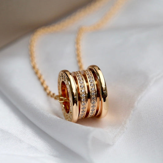 [Love's Uplift]ZERO 1 PINK GOLD DIAMOND NECKLACE
