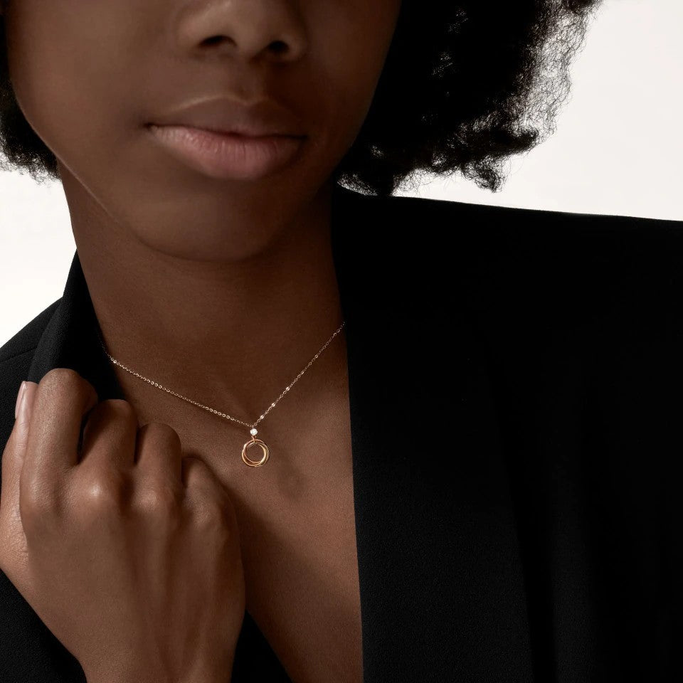 [Love's Uplift]TRINITY  NECKLACE 1 DIAMOND