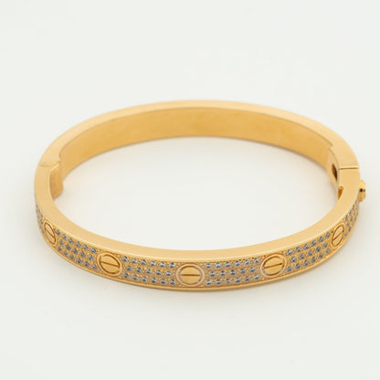 [Love's Uplift]LOVE BRACELET 6.1MM DIAMOND-PAVED
