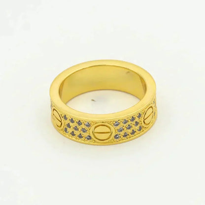 [Love's Uplift]LOVE RING 5.5MM DIAMONDS PAVED