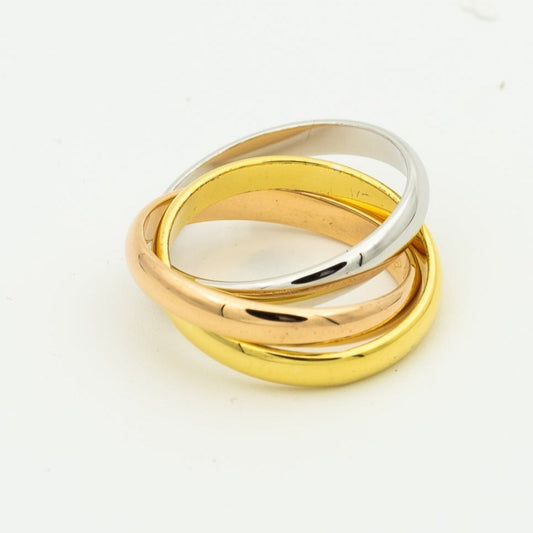 [Love's Uplift]TRINITY RING GOLD PINK GOLD SILVER
