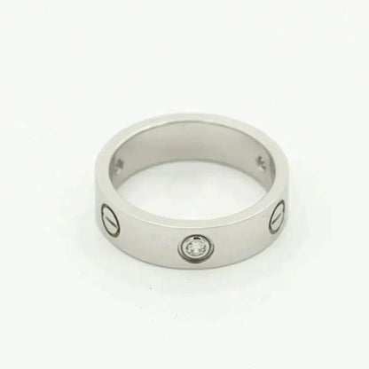 [Love's Uplift]LOVE RING 5.5MM 3 DIAMONDS SILVER