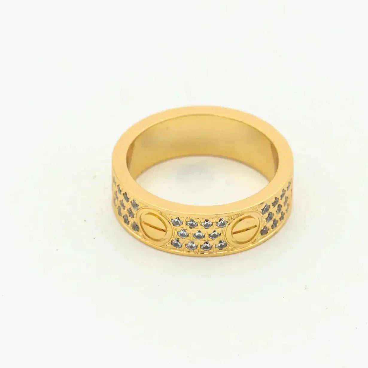 [Love's Uplift]LOVE RING 5.5MM DIAMONDS PAVED