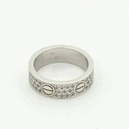 [Love's Uplift]LOVE RING 5.5MM DIAMONDS PAVED