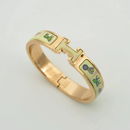[Love's Uplift]H PINK GOLD BRACELET CREAM CERAMIC