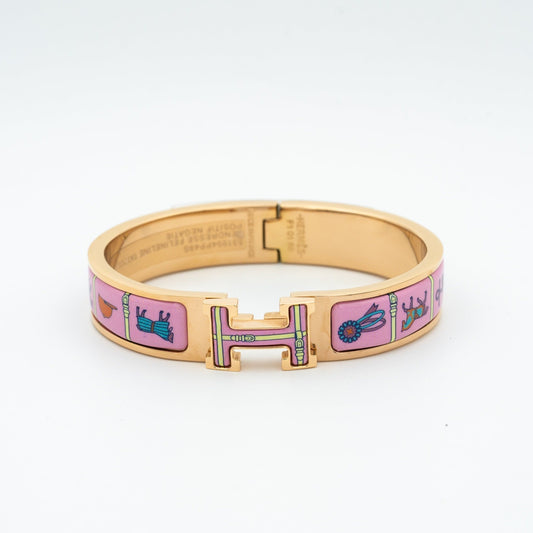 [Love's Uplift]H PINK GOLD BRACELET PINK CERAMIC
