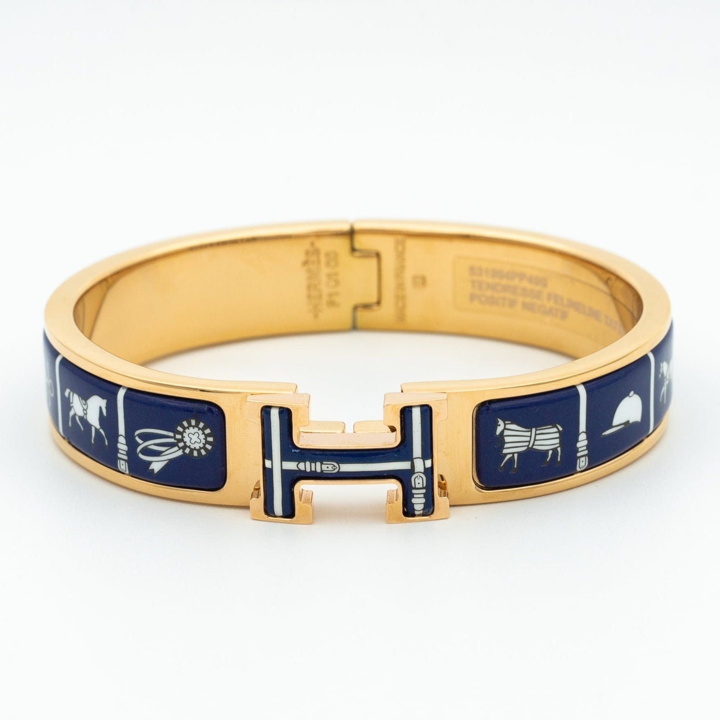 [Love's Uplift]H BRACELET BLUE CERAMIC