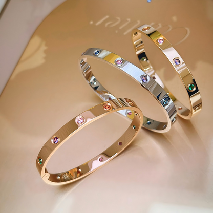 [Love's Uplift]2026 RAINBOW LOVE BRACELET 6.1MM  10 DIAMONDS