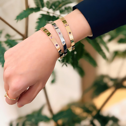[Love's Uplift]2026 RAINBOW LOVE BRACELET 6.1MM  10 DIAMONDS