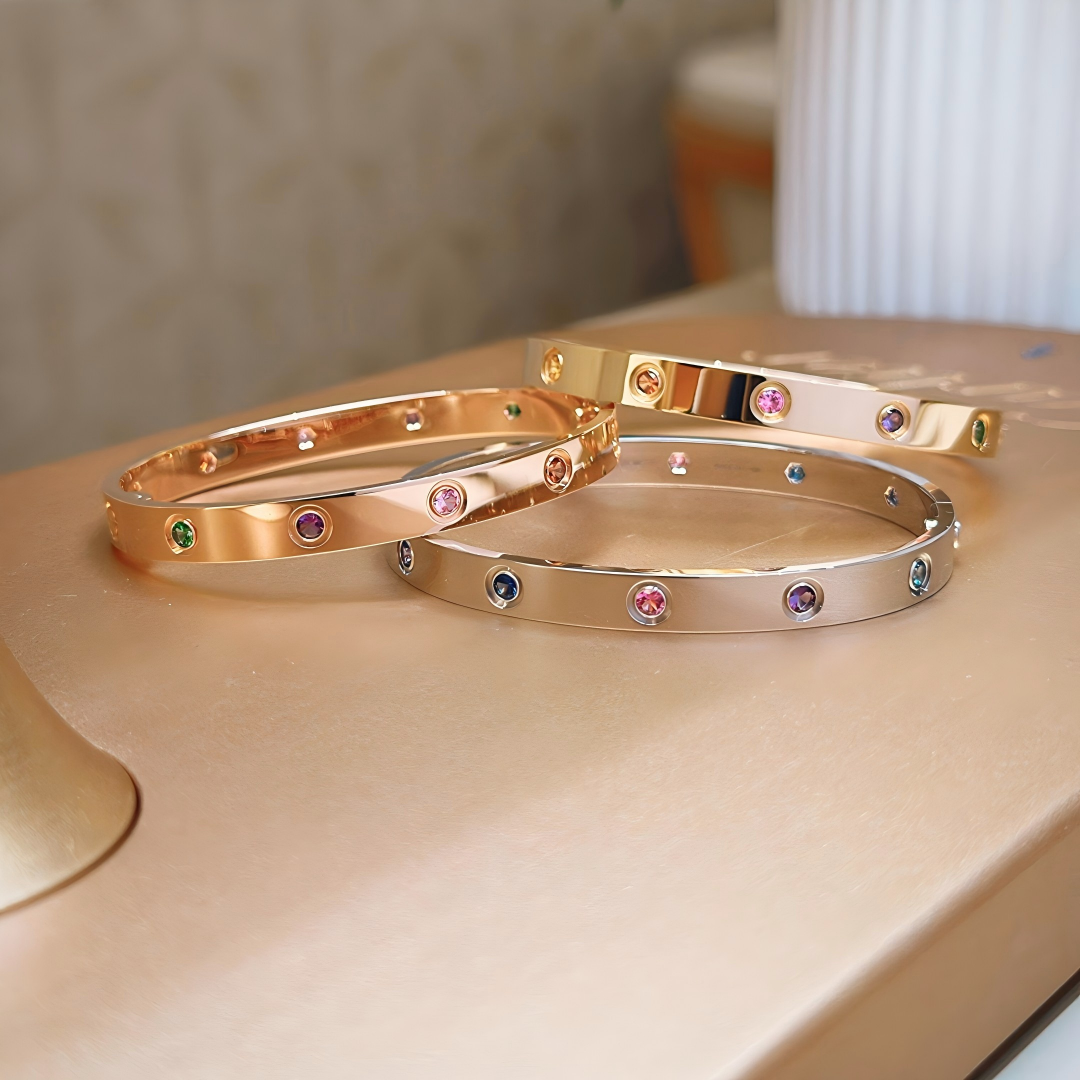 [Love's Uplift]2026 RAINBOW LOVE BRACELET 6.1MM  10 DIAMONDS