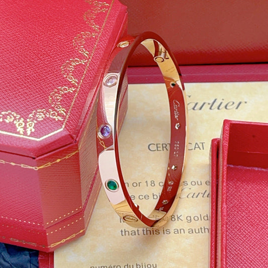 [Love's Uplift]2026 RAINBOW LOVE BRACELET 6.1MM  10 DIAMONDS