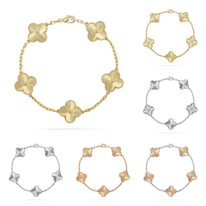 [Love's Uplift] CLOVER 5 MOTIF LASER BRACELET COLLECTION