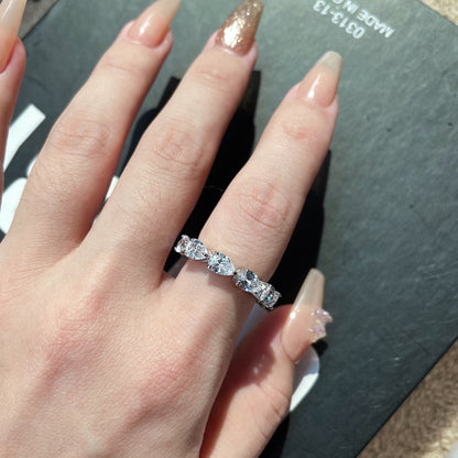 [Love's Uplift]Exquisite Pear Cut Tennis Ring