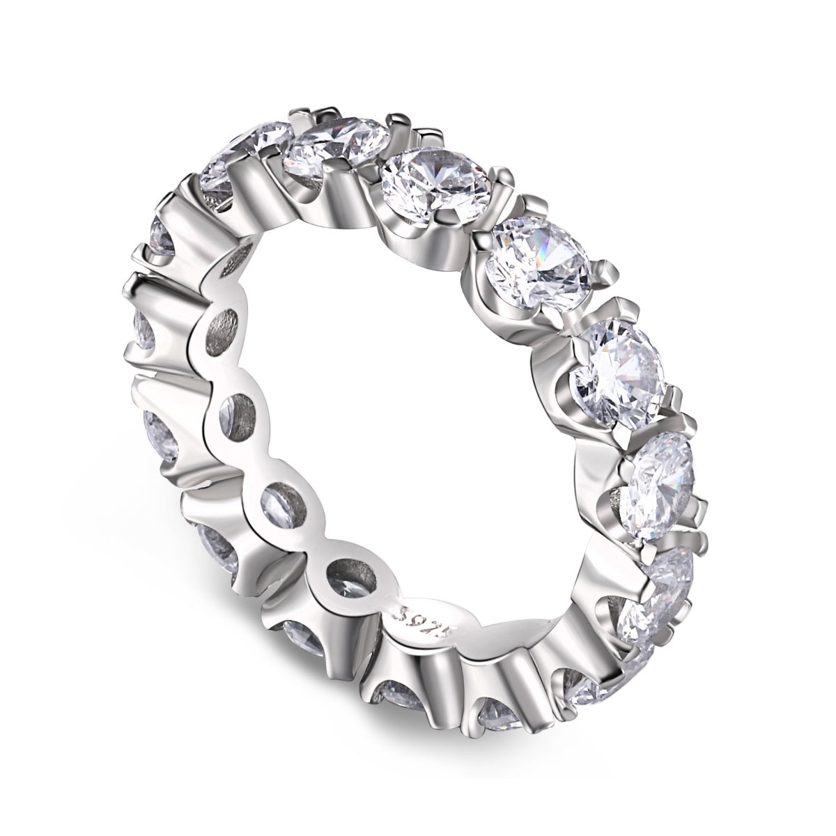 [Love's Uplift]Eternity Round Cut Tennis Ring