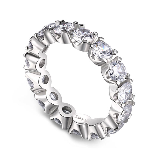 [Love's Uplift]Eternity Round Cut Tennis Ring