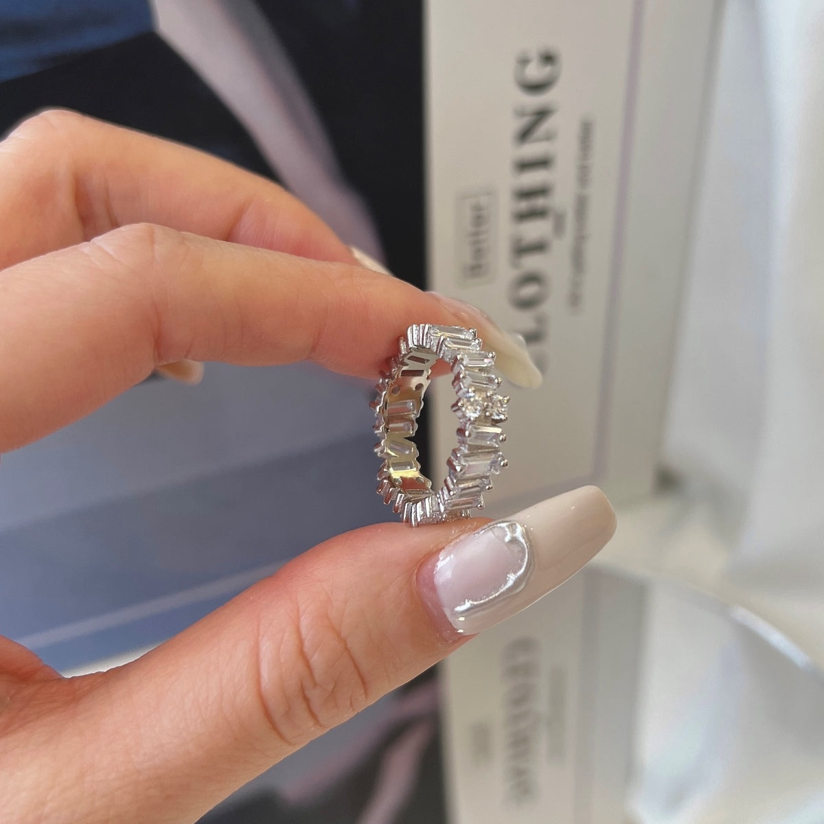 [Love's Uplift]Delicate Multi Shape Tennis Ring
