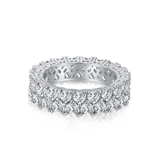[Love's Uplift]Sparkling Full Heart Ring