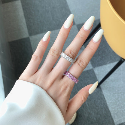 [Love's Uplift]Sparkling Full Heart Ring