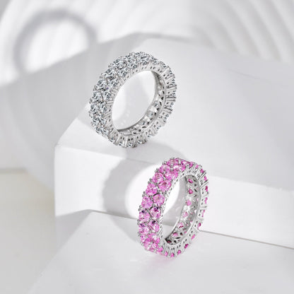 [Love's Uplift]Sparkling Full Heart Ring