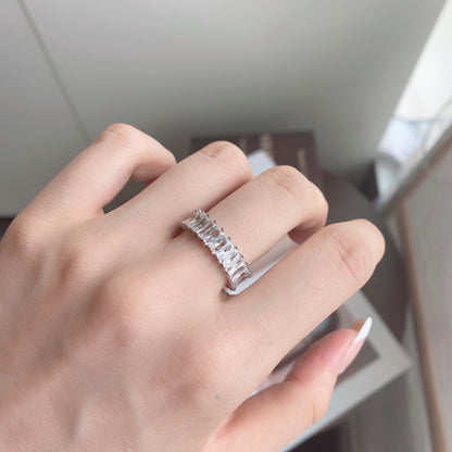 [Love's Uplift]Unique Colorful Radiant Cut RIng
