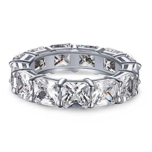 [Love's Uplift]Elegant Princess Cut Tennis Ring