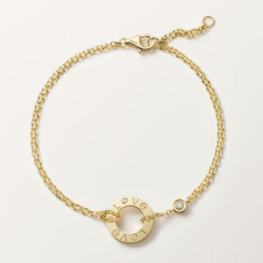 [Love's Uplift]LOVE BRACELET 2 DIAMOND